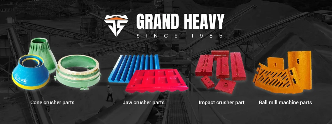 Jaw Plate Mining Machinery Jaw Crusher Manganese Spare Parts Stone Quarry Crusher Gravel Ore Crushing Plant Factory